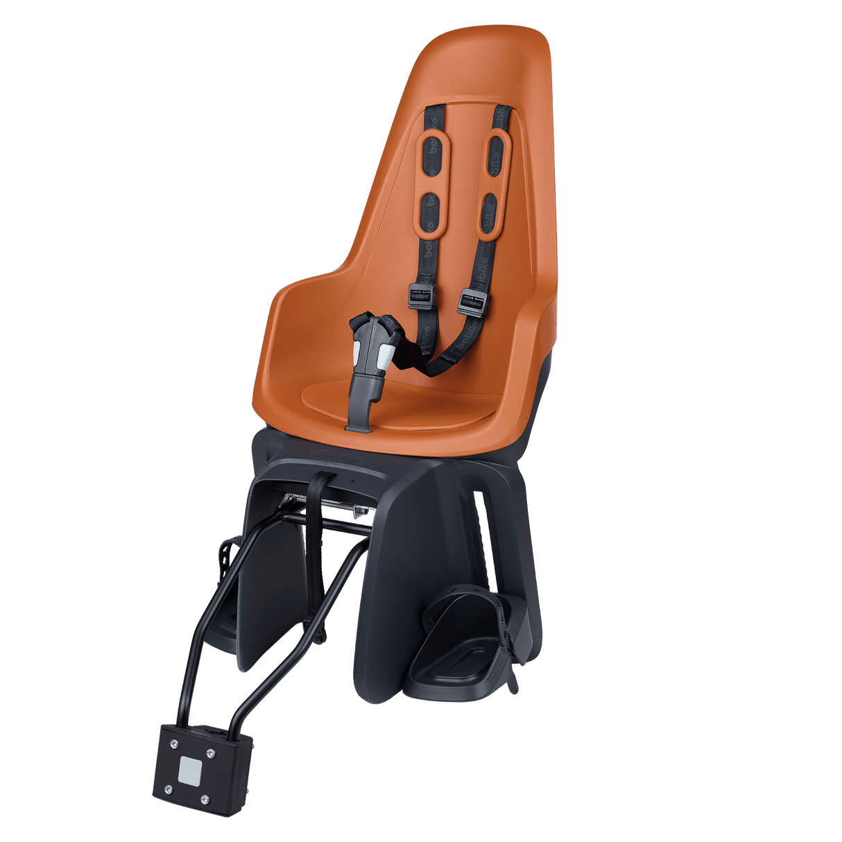 Asiento infantil de Bobike detrás de un maxi 1p eb-d con marco y confirmación de portador: chocolate marrón