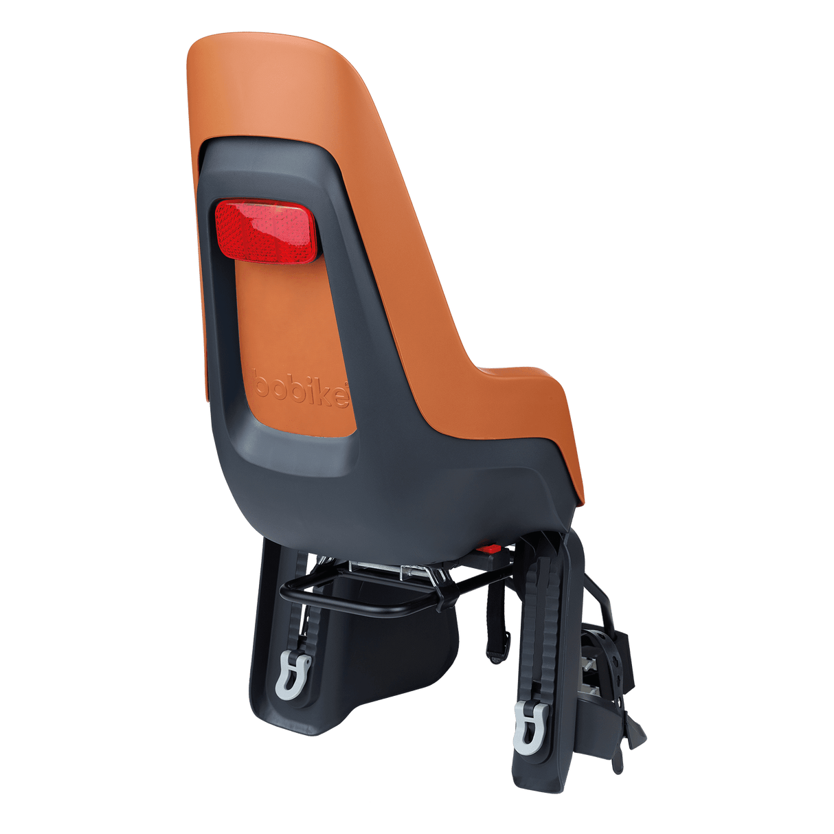 Bobike child seat behind One Maxi 1p EB-D with frame and carrier confirmation- Chocolate Brown