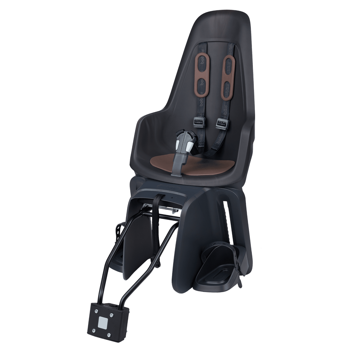 Asiento infantil de Bobike detrás de uno con el marco de la confirmación del transportista Brown Black