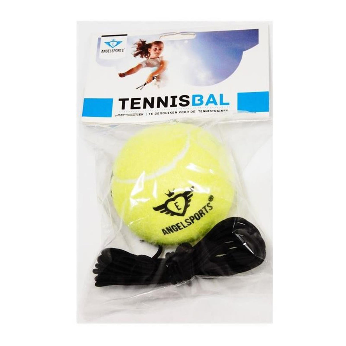 Tennisbold med elastisk