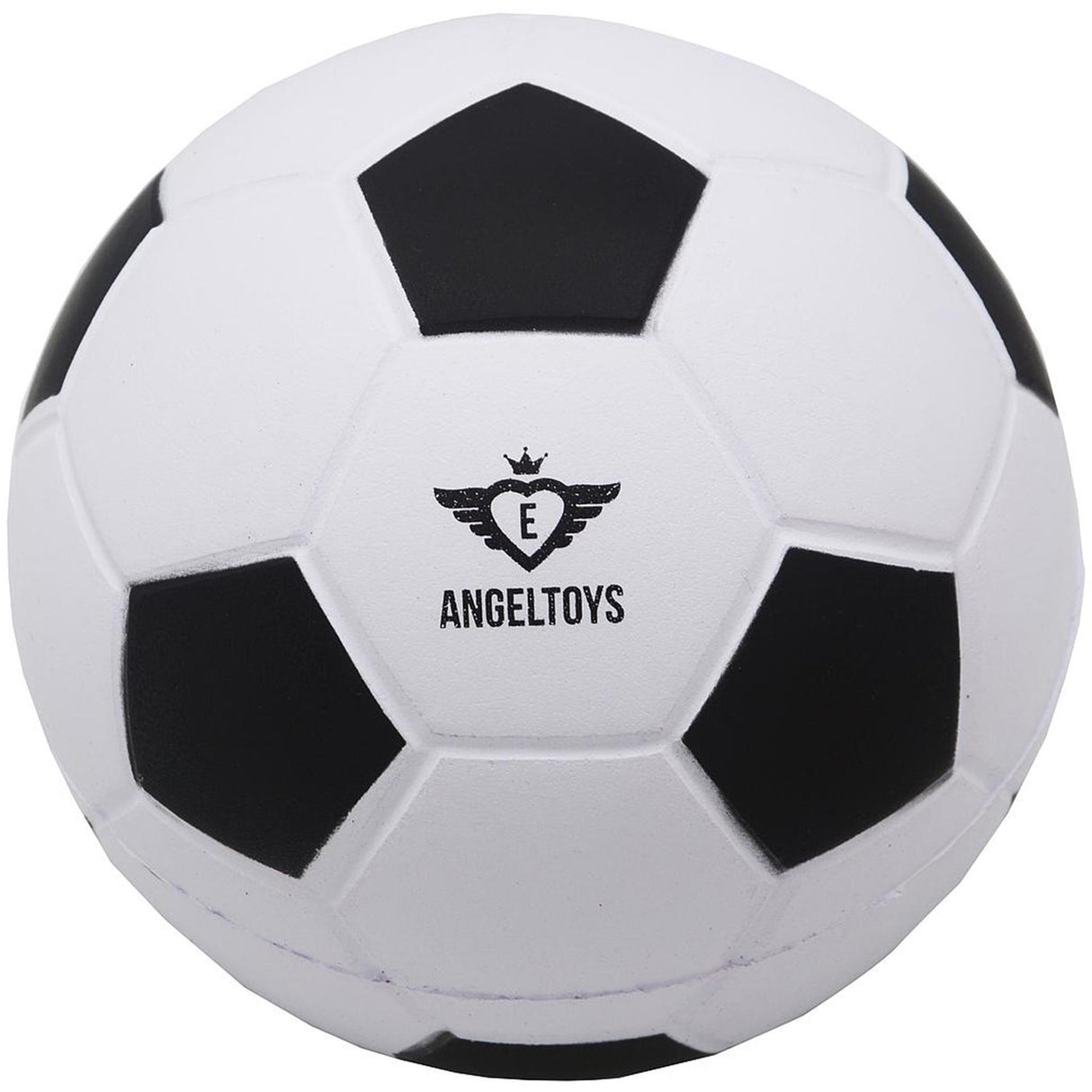Futebol de espuma macia Engelhart ã˜12,5cm preto e branco