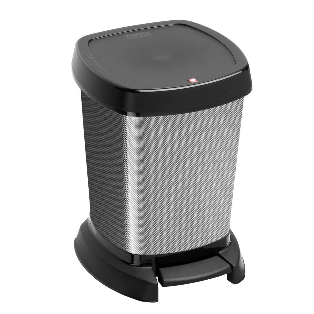 Rotho Paso Pedal Bin 6L Carbon Metallic