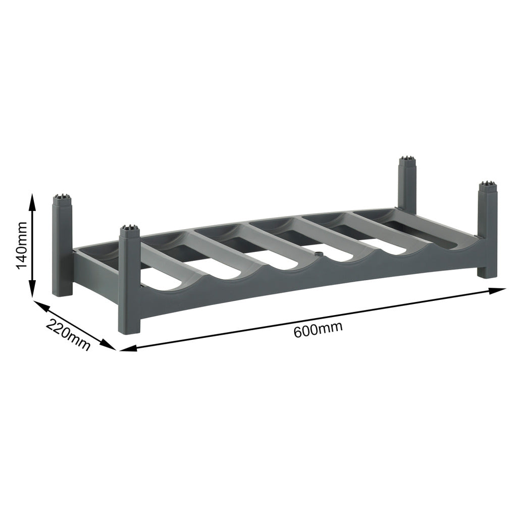 Rotho Vario bottle rack Anthracite