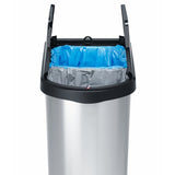 Rotho Paso Duo Pedal Bin 50l Silver Metallic