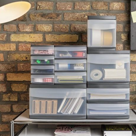 Rotho Systemix Design Drawer Unit 39.5x17x20.3 cm Anthracite