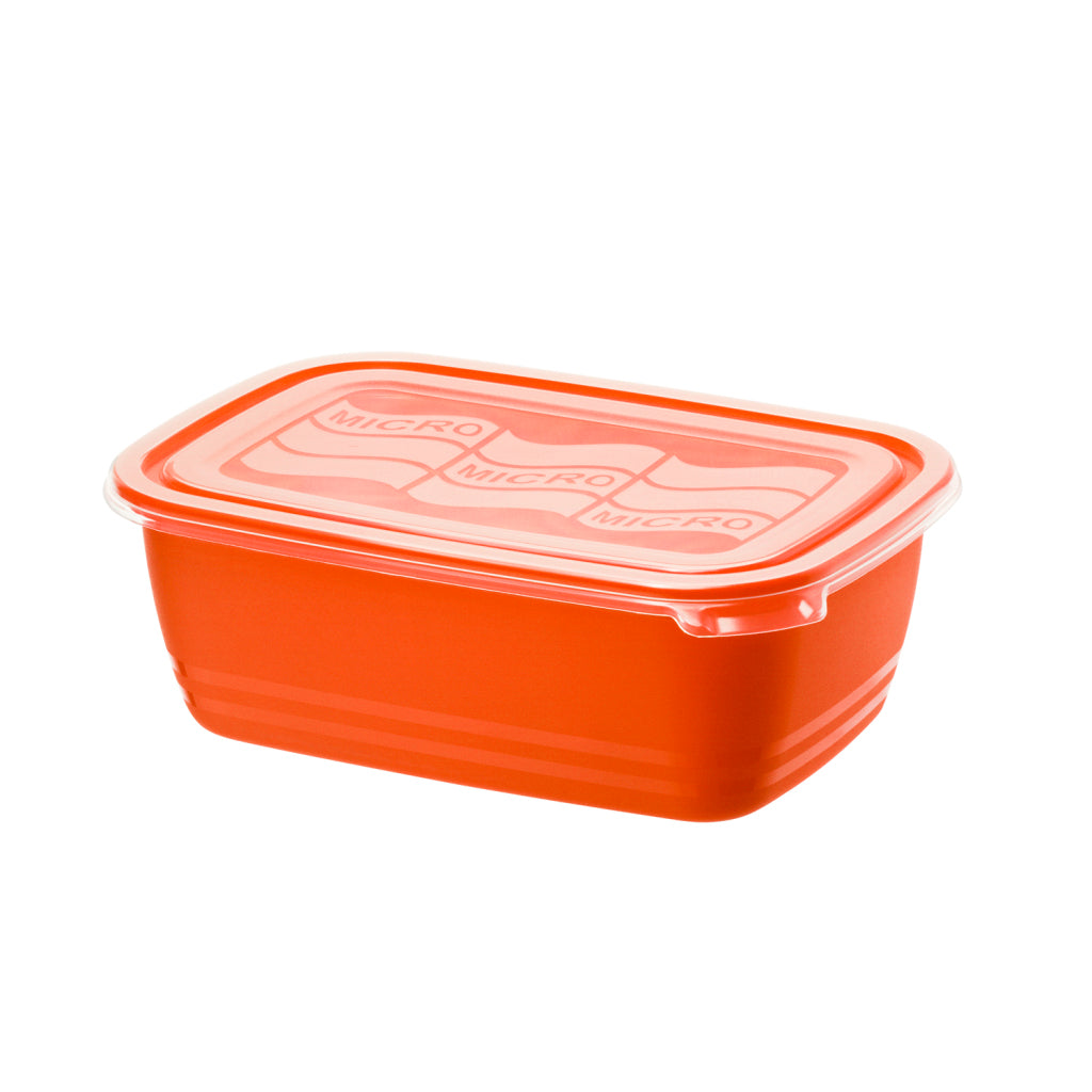 Rotho Eco Microwave Box 1.9L Papaya Red