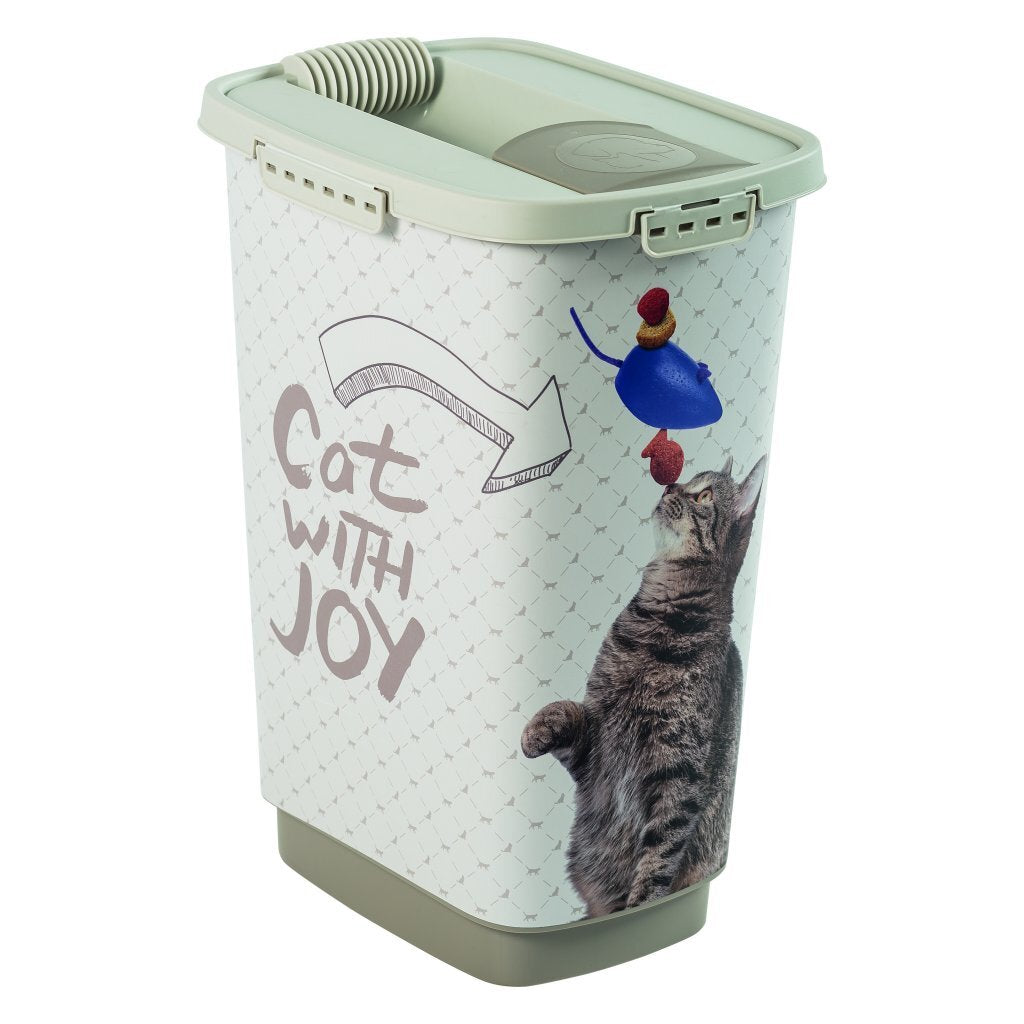 Rotho Cody Cat Pet Food Continer 25L Cappuccino Sand