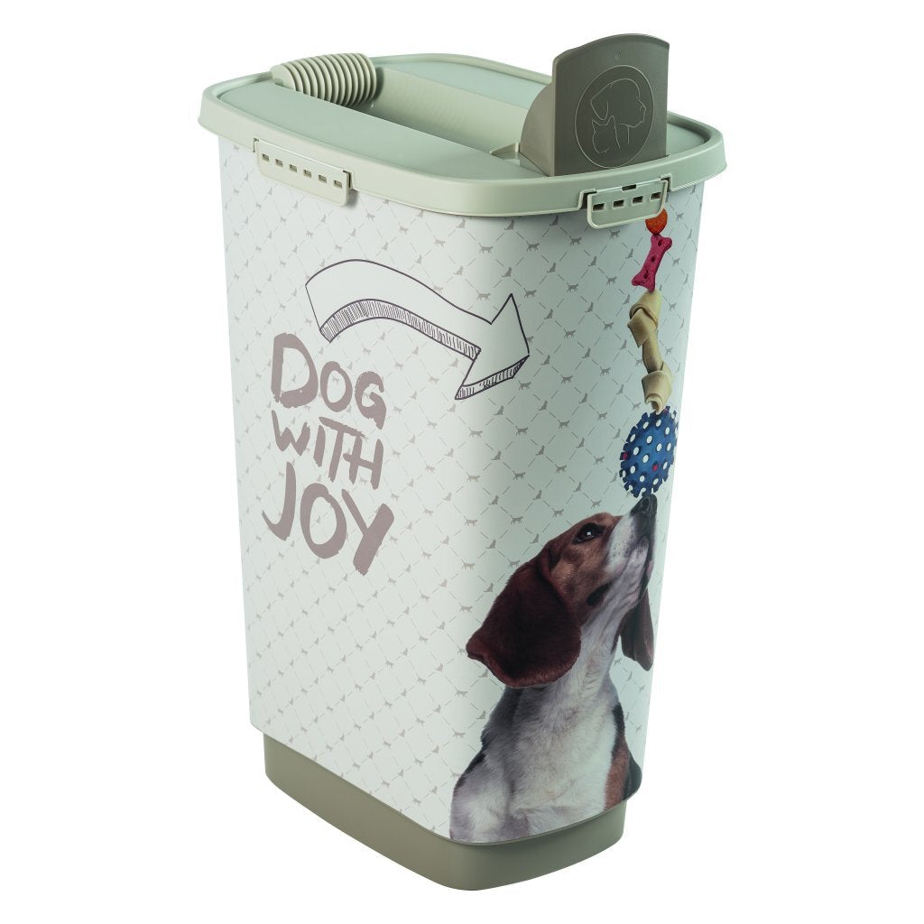 Rotho Cody Dog Pet Food Container 50l cappuccino písek