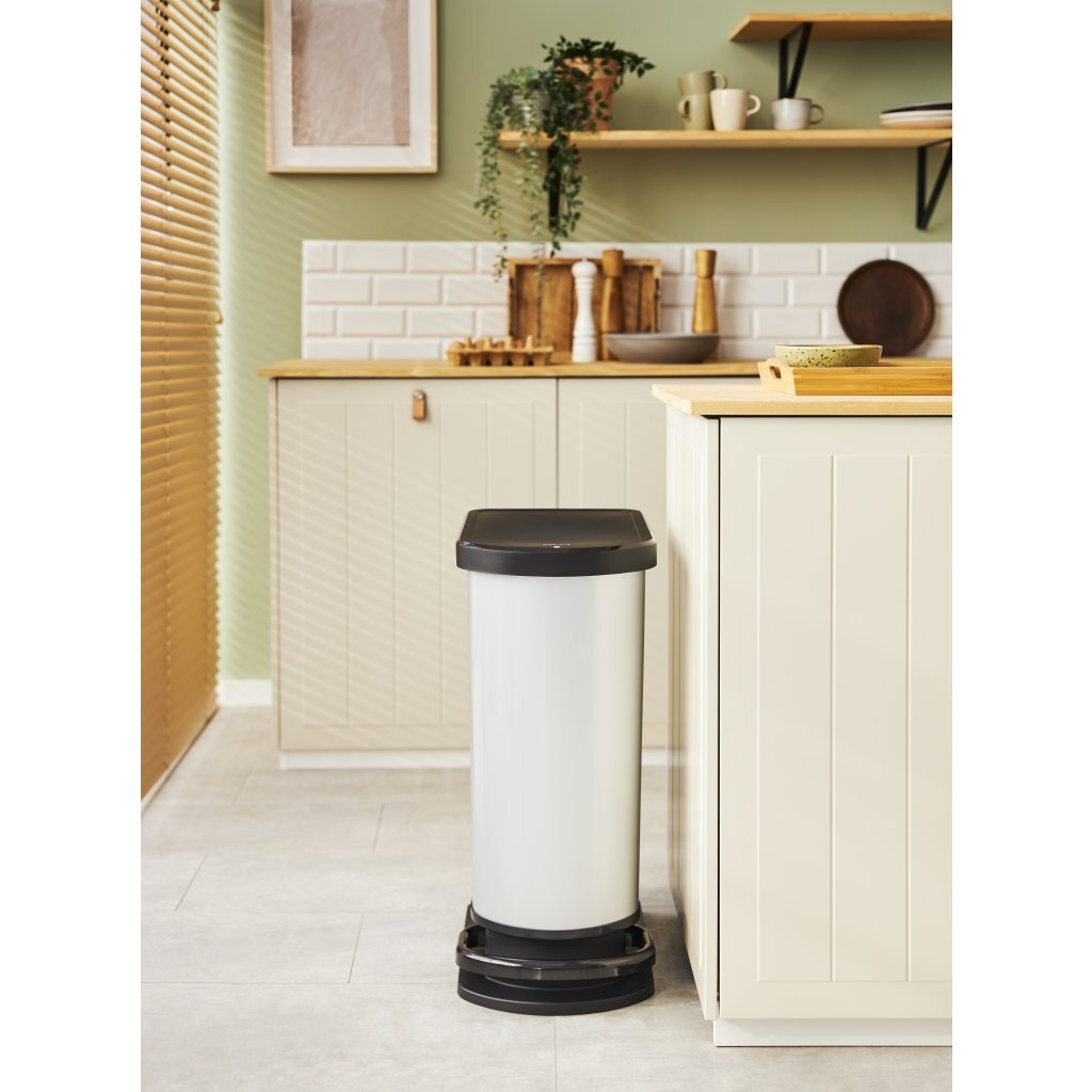 Rotho Rotho Paso Pedal Bin 50l Silver Metallic