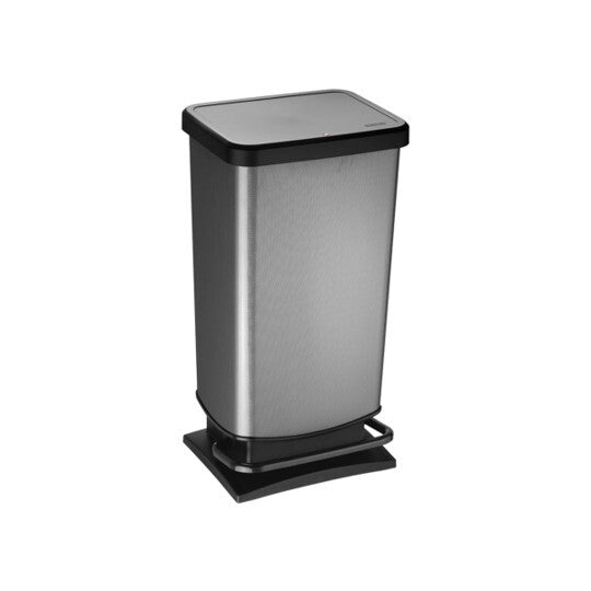 Rotho Rotho Paso Pedal Bin 40L Carbon Metallic