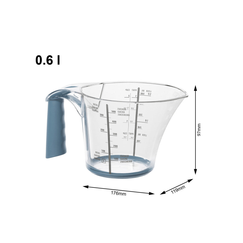 Rotho Loft Measurement Cup 0.6l Horizon Blauwwit