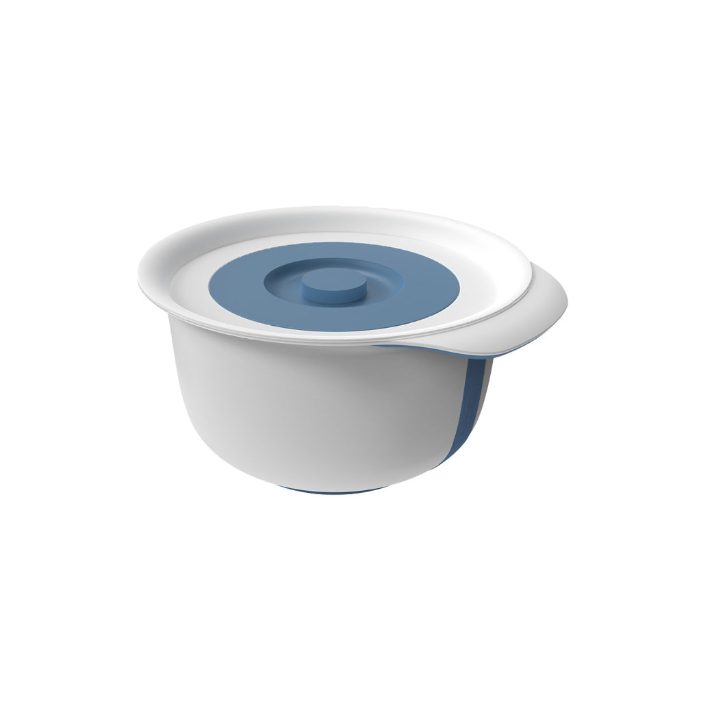 Rotho Fresh Montering Bowl med Splash Cover 4L Horizon Blue