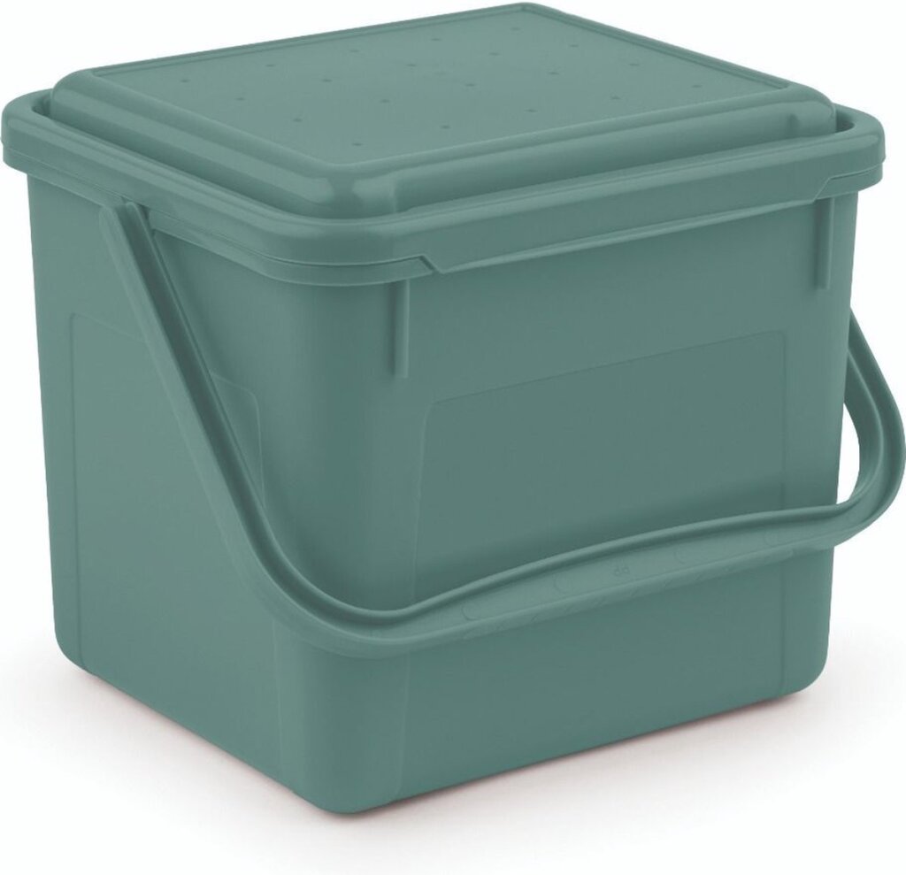 Rotho Bio Waste Bin 4.5L Mistletoe Green