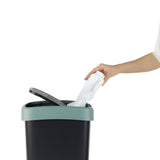 Rotho Twist Waste Bin 10l Mistletoe Green Anthracite