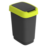 Rotho Twist Waste Bin 10L Lime Anthracyt