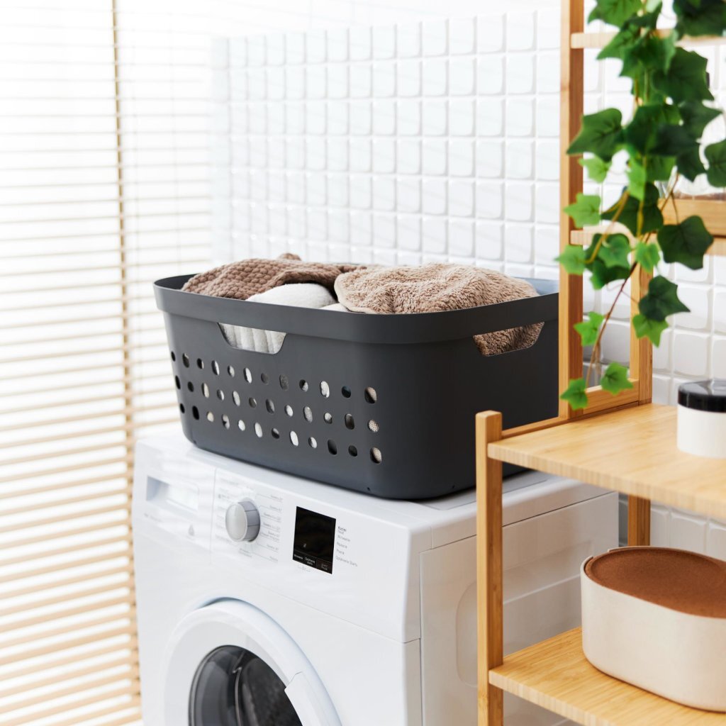 Rotho Jona laundry basket 39L anthracite