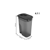 Rotho Flo Pet Food Container 4.1L Antracita Transparente