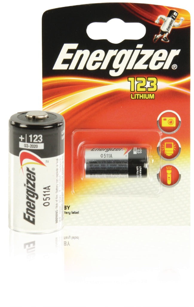 Energizer EN123P1 EL123 Lithium photo battery 1-blister