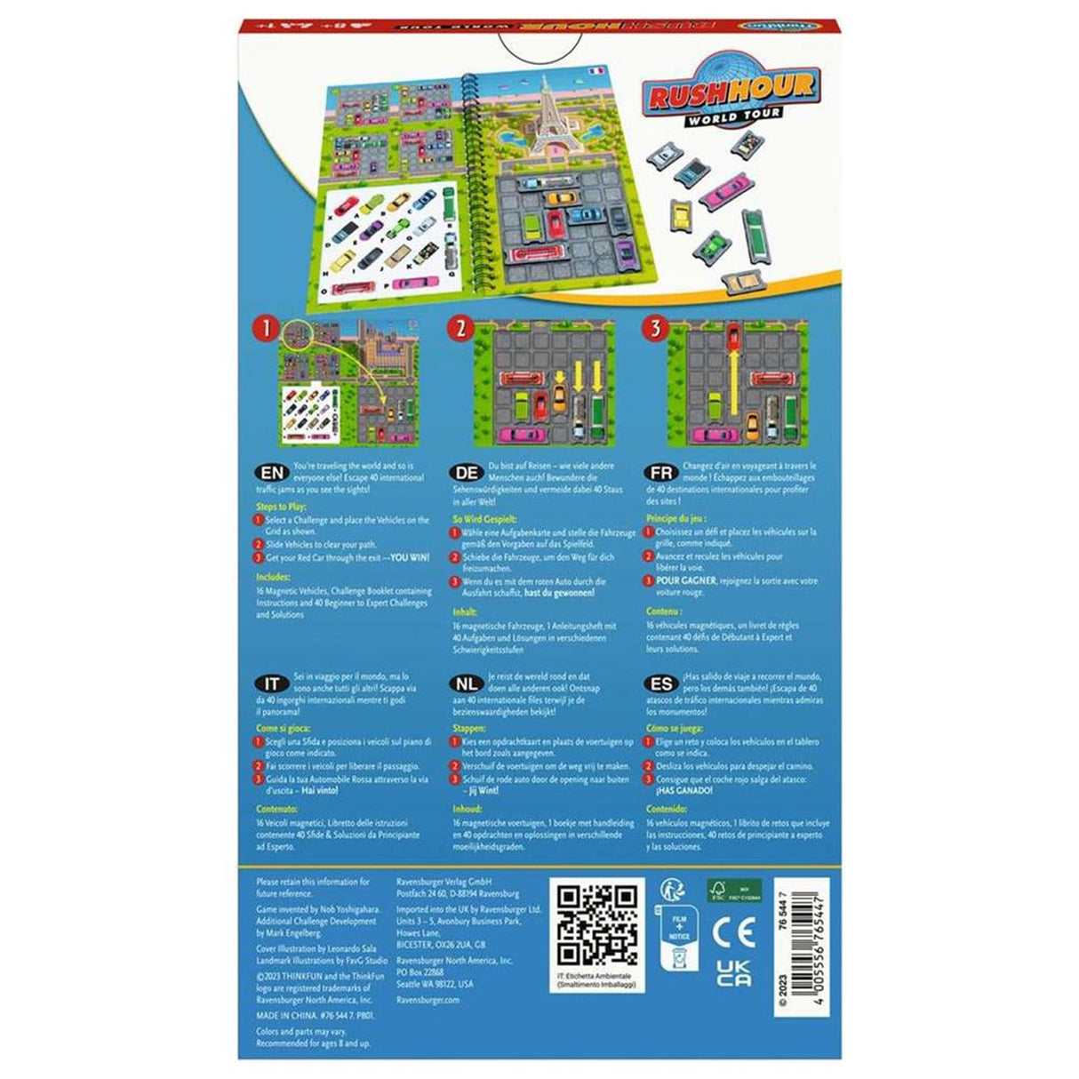 Ravensburger ThinkFun Rush Hour World Tour Puzzle Game
