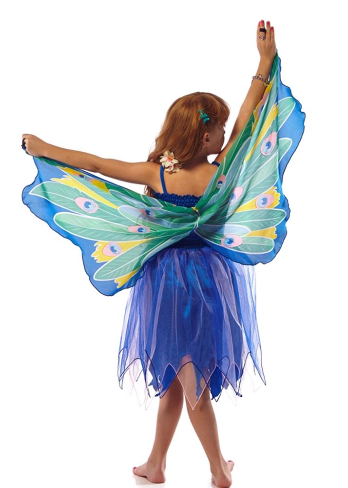 Gúna le sciatháin xs: peacock