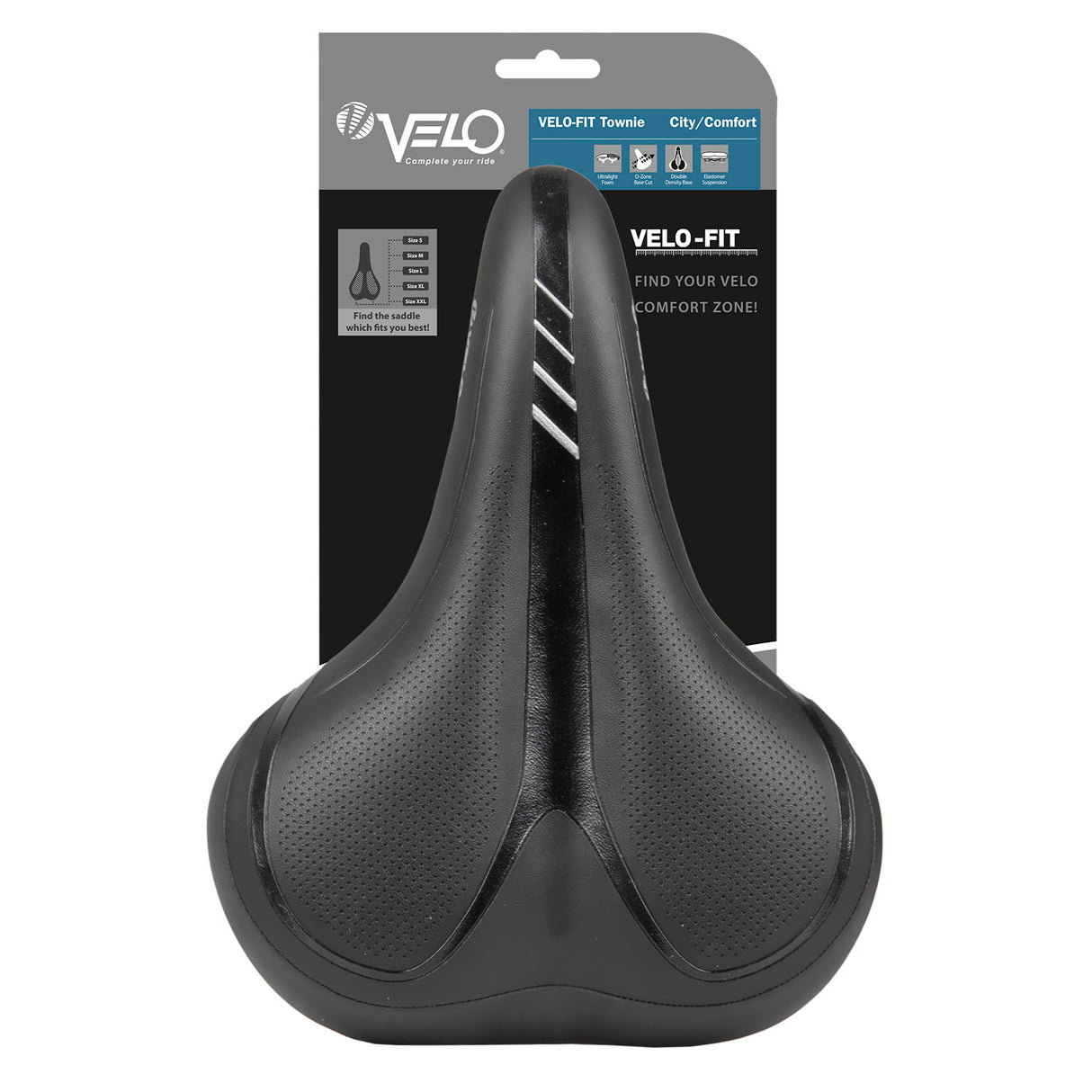 Velo Saddle Townie XXL Light Comfort Foam