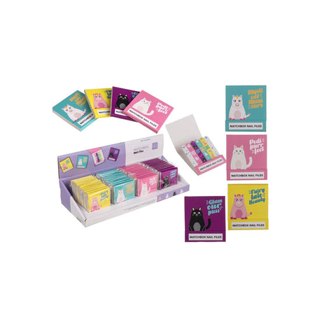 Out of the blue nail files set of 6 in gift box 5.5x5.8cm