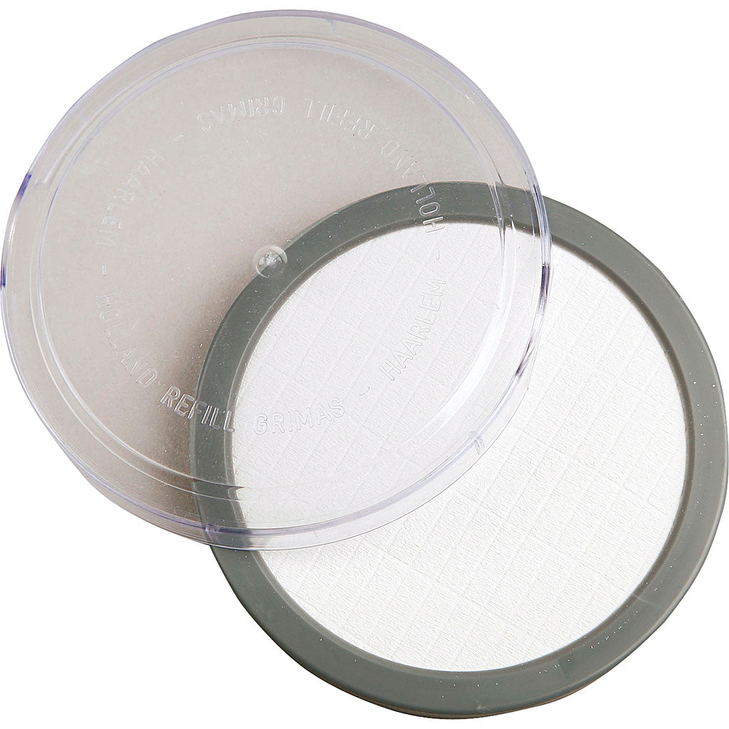 Grimas cake face paint, white, 35 gr 1 box