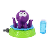 Water sprinkler octopus with bubble blower deluxe