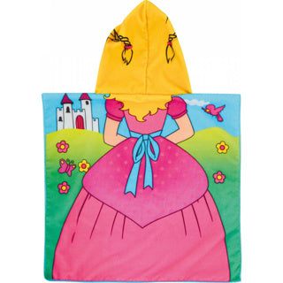 Ingen merke poncho håndkle prinsesse | 2 stk