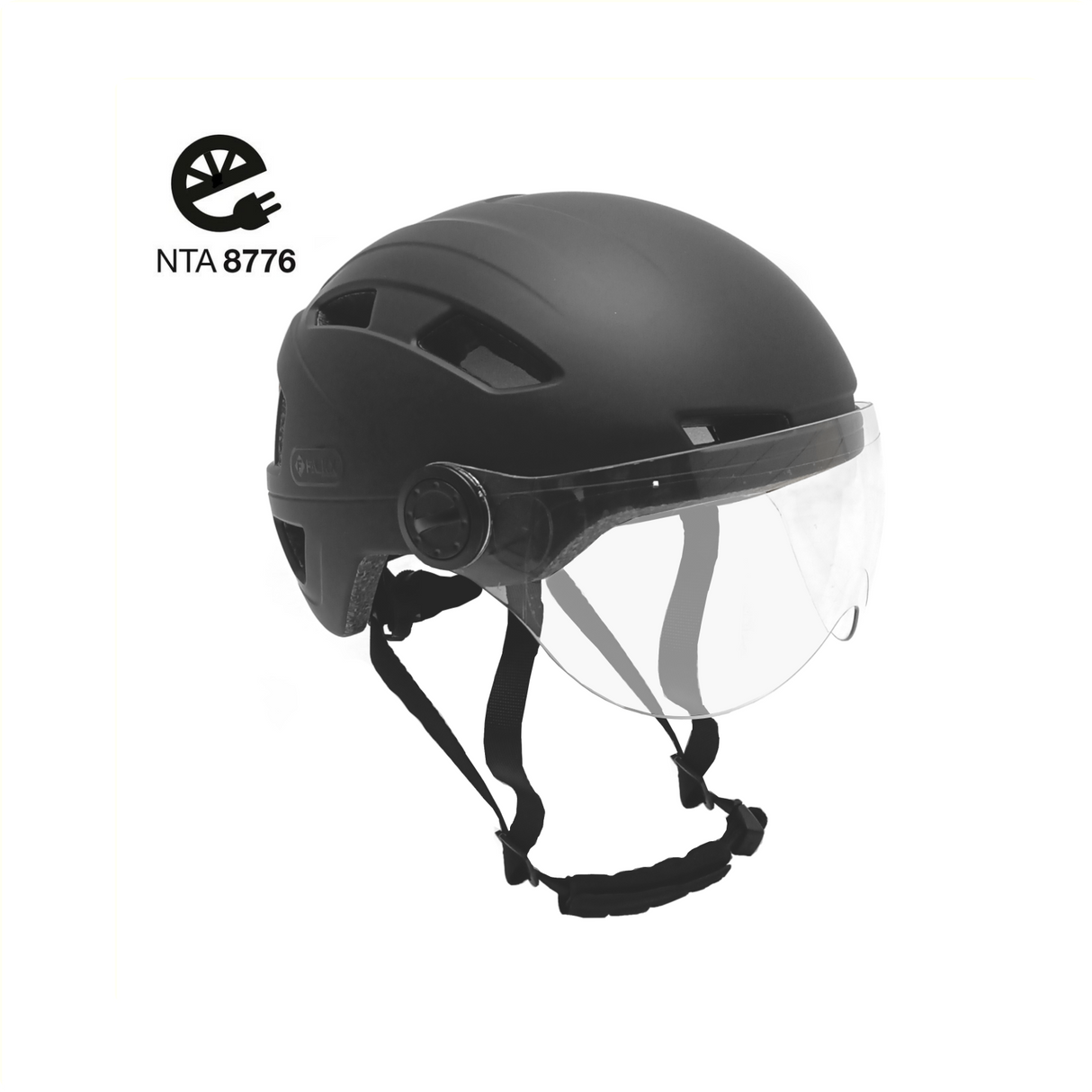 Visor de casque Matte noir taille 51-54 cm (s)