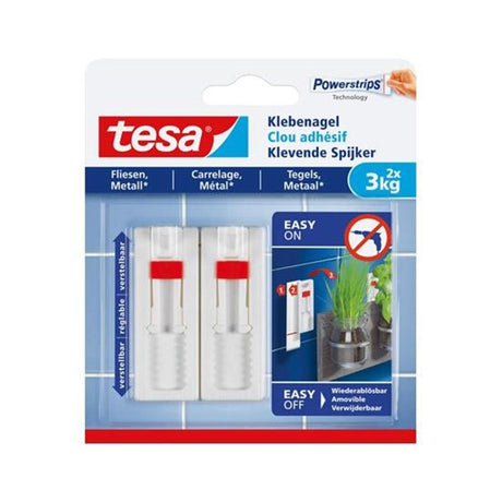 Tesa adjustable adhesive nail 2x3kg