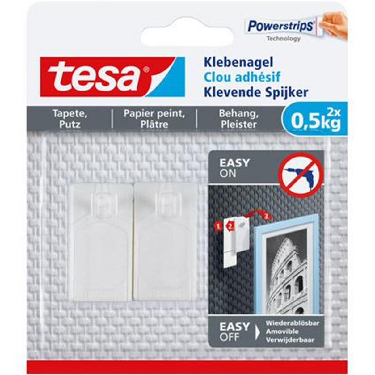 Tesa adhesive nail for wallpaper 0.5kg