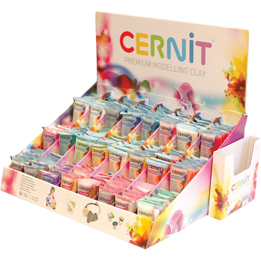 Cernit, différentes couleurs, boîte 24x6 1 boîte