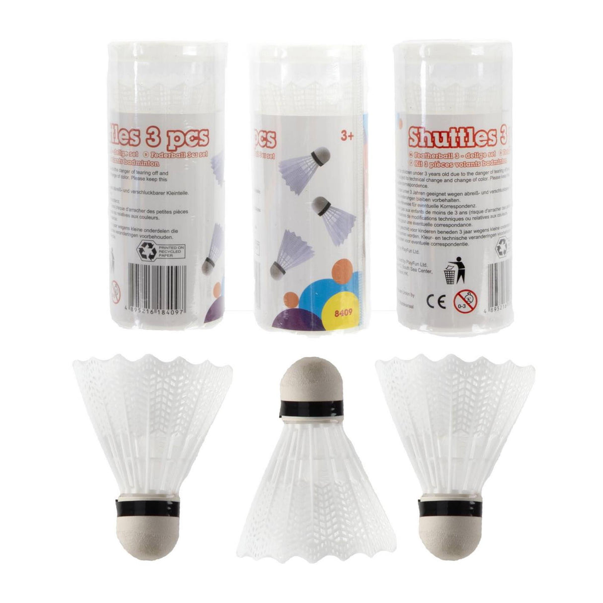 Abi Playfun shuttles tube of 3