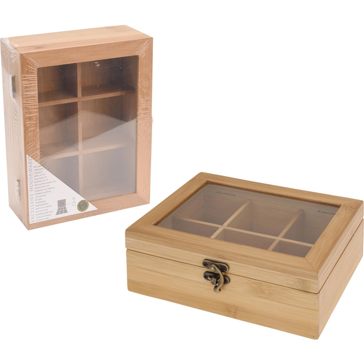 No brand tea box bamboo fsc 21x16 cm | 2 pcs
