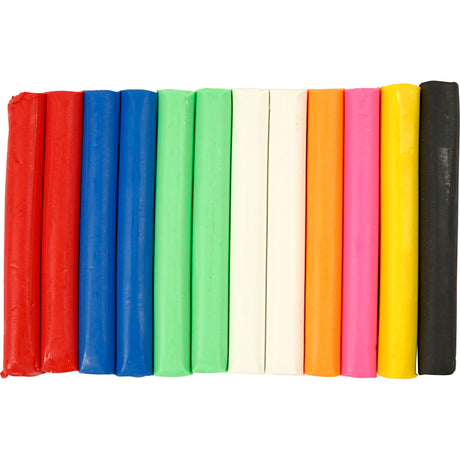 Creativ Firma Soft Lehm Set mat verschiddene Faarwen, 200gr.