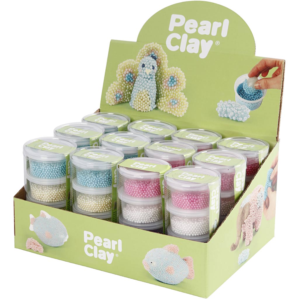 Pearl clay ®, various colors, 12 set 1 box