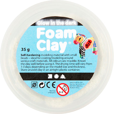 Foam clay ®, glow in the dark, 35 gr 1 box