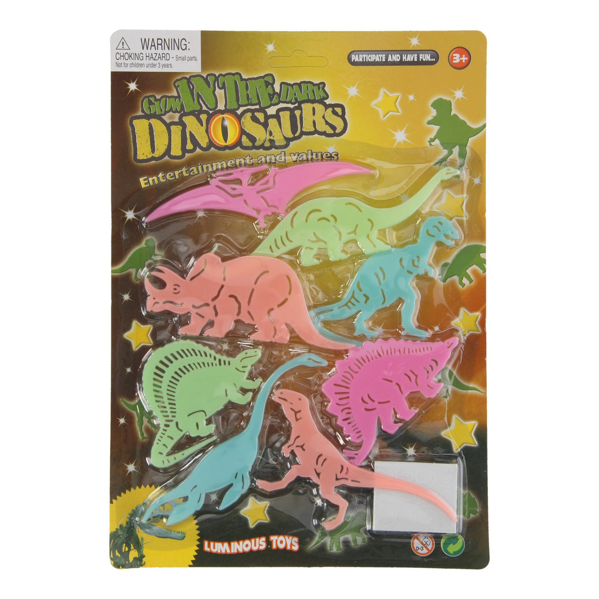 Leuchten im dunklen Dino's