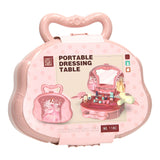 Beauty case dressing table pink in play case