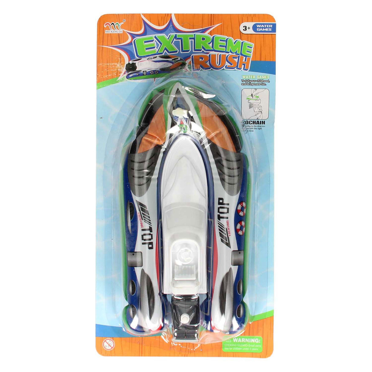 Wind-up speedboat