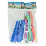 Jump rope with rainbow cord