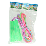 Jump rope with rainbow cord