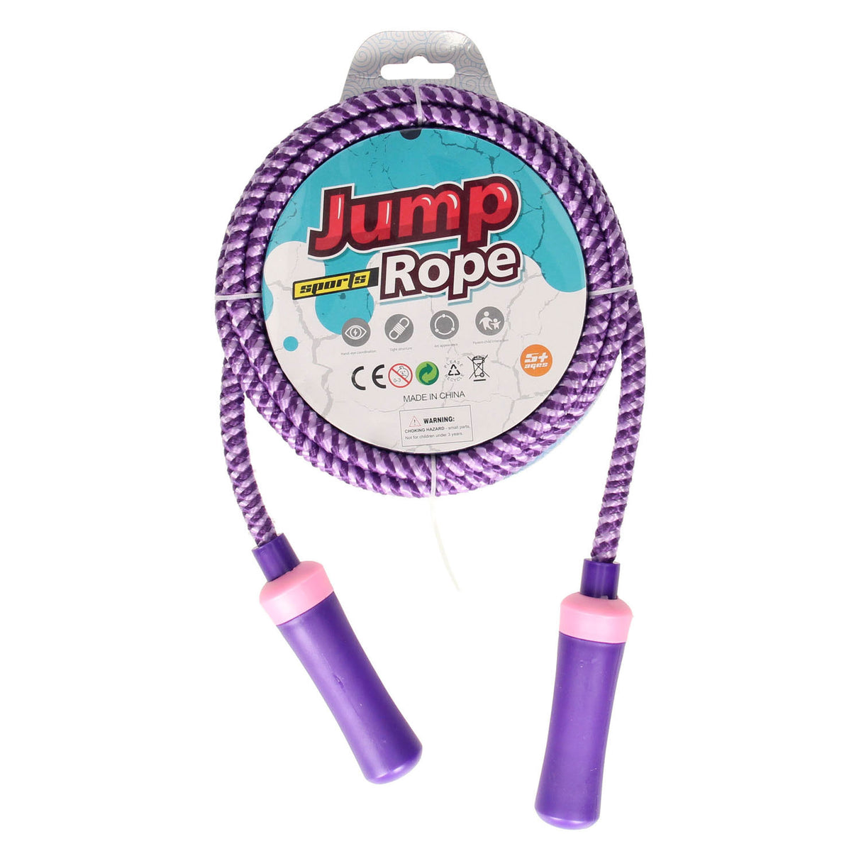 jump rope color striped, 200 cm