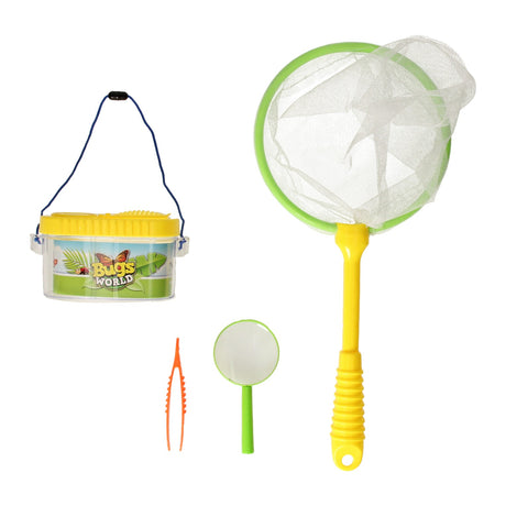 Lobbes bugs world vangset, observatiepot en vergrootglas