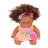 Baby doll curls with dress, 22 cm