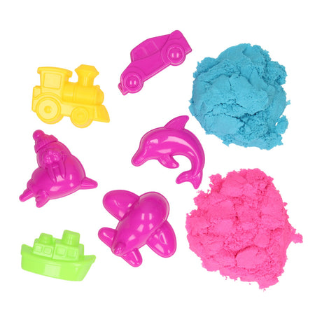 Speelzand voertuigen en dolfijn, 400gr