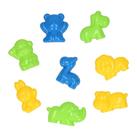 Speelzand wilde dieren met vormpjes, 400gr