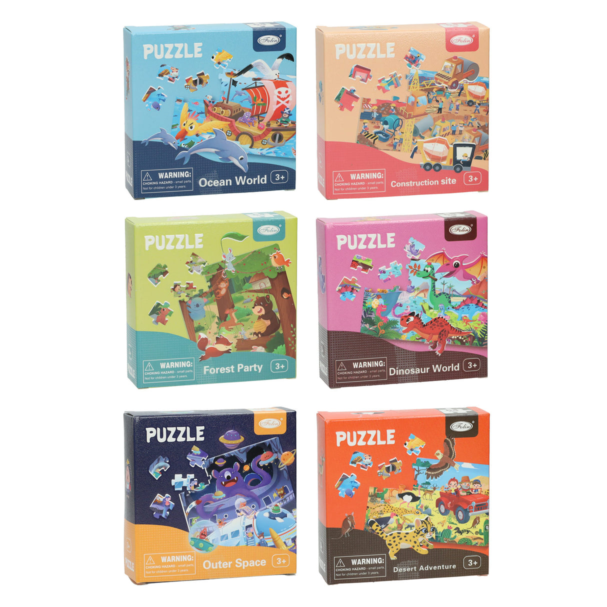 Mini puzzle theme, 64pcs.