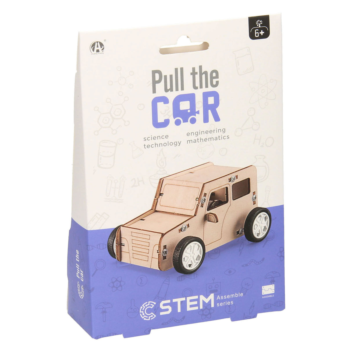 Kit di costruzione in legno Pull String Car